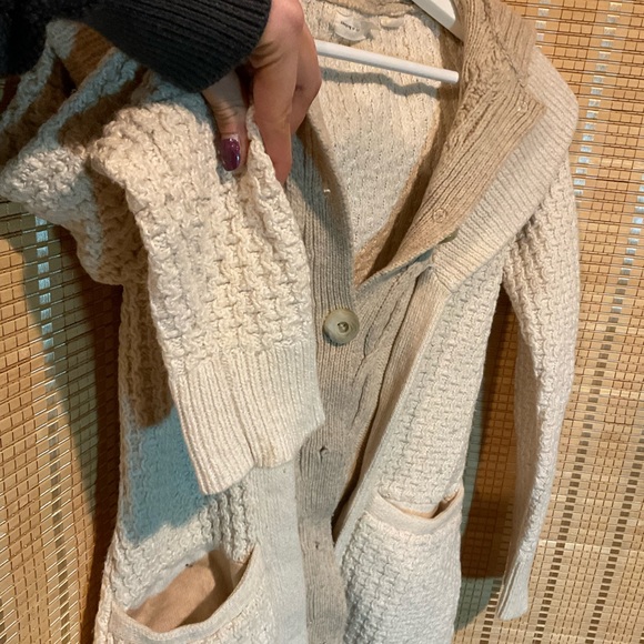 Anthropologie Sleeping On Snow Knit Sweatercoat - Picture 4 of 7